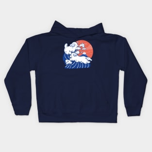 Puppy Waves Kids Hoodie